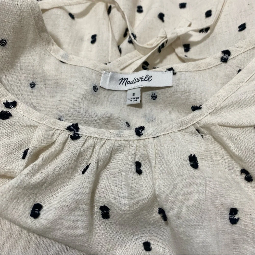 Madewell Women’s Puff Sleeve Blouse Top Sz-Small